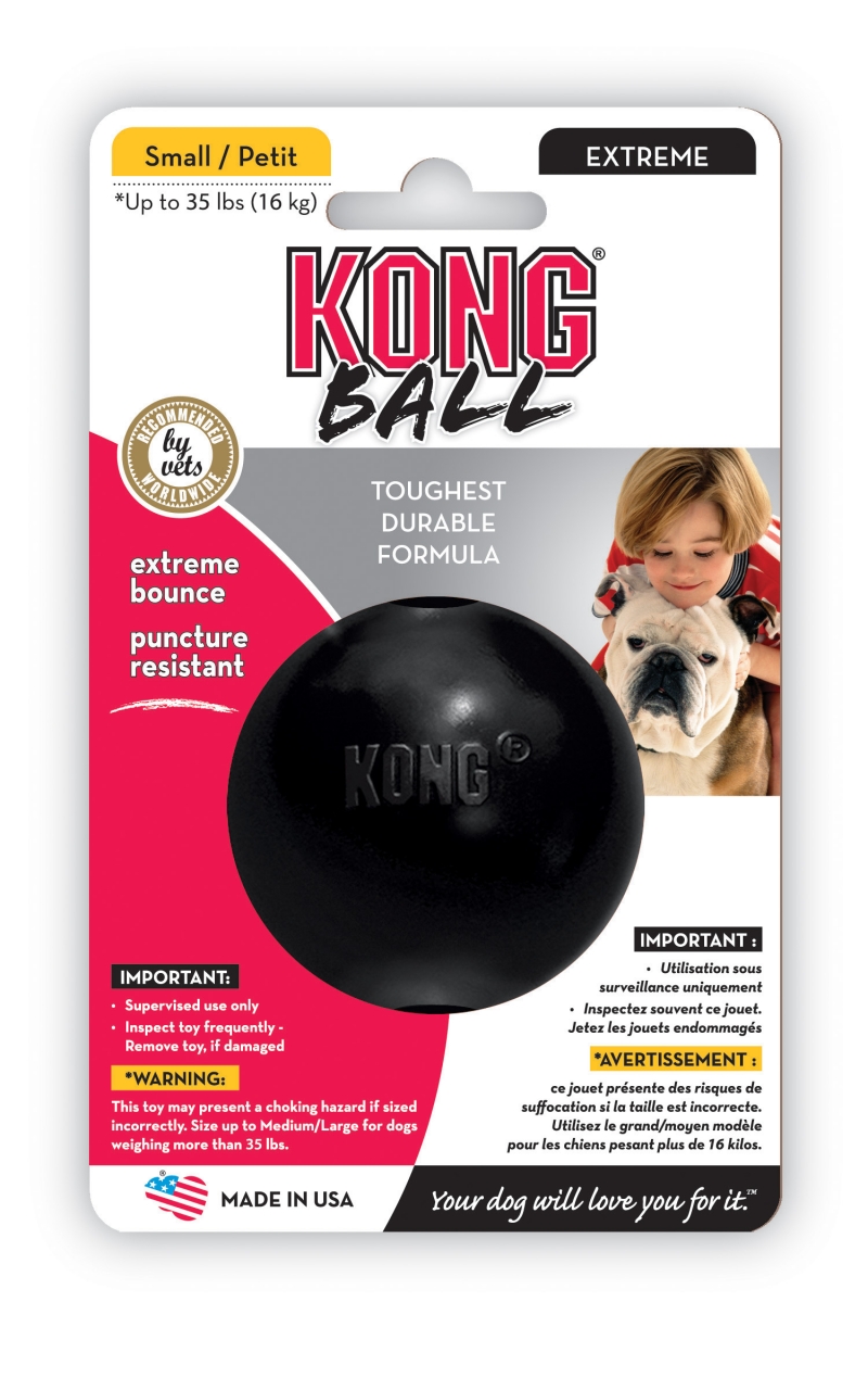 Kong Ball Extreme Small Zwart Diertotaal.nl